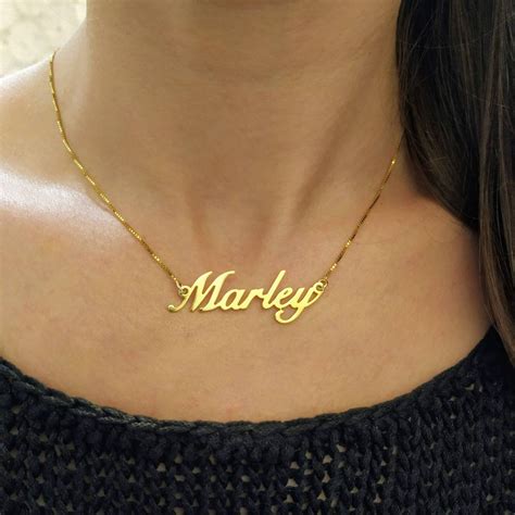 monogram my name necklace.